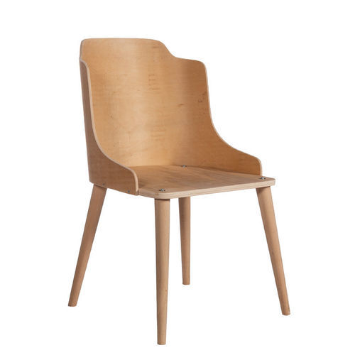 Sedia contemporanea - P-205  - Papelci - da interno / in legno compensato / con supporto in legno