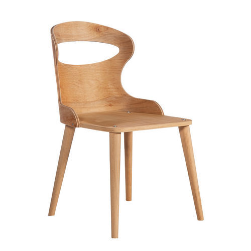 Sedia contemporanea - P-216 - Papelci - da interno / in legno compensato / con supporto in legno