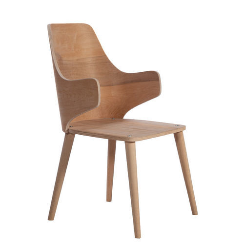 Sedia contemporanea - P-224 - Papelci - da interno / in legno compensato / con supporto in legno