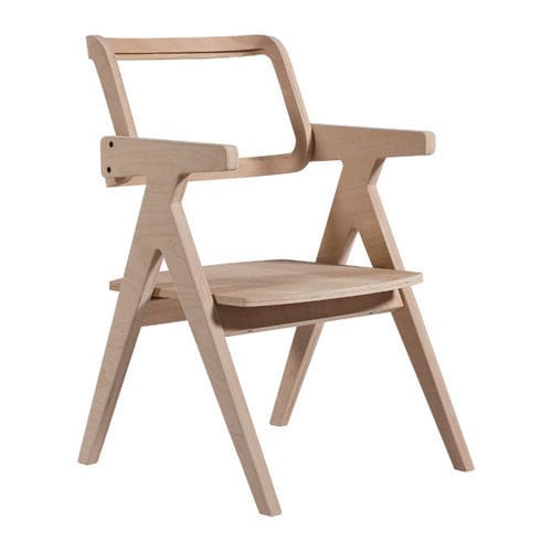 Sedia contemporanea - P-340 - Papelci - in legno compensato / con supporto in legno / per ristorante