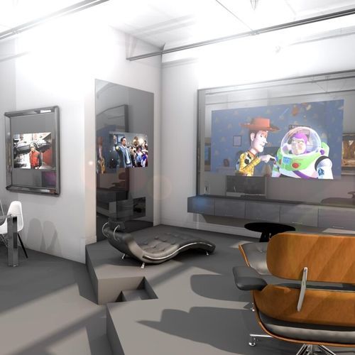 TV a specchio a muro - ad notam france - contract / contemporaneo / rettangolare