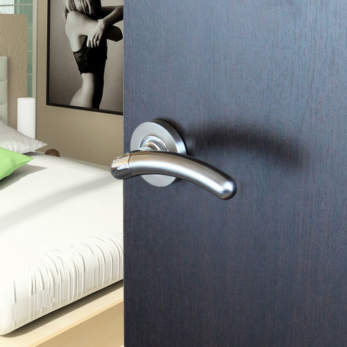 Maniglia per porta - LECOURBE - cadap - in acciaio inossidabile spazzolato / contemporanea / per uso residenziale