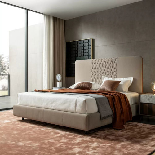 Letto matrimoniale - L12 - Zhongshan Four Seas Furniture MFG. Ltd. - contemporaneo / imbottito / con testiera