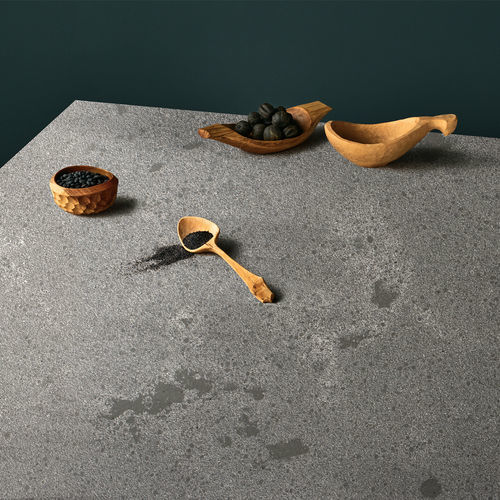 Lastra in pietra in quarzo - GNW96P - Guangdong Overland Ceramics Co., Ltd. - per interni / levigata / grigia