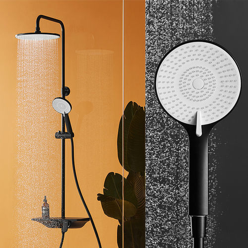 Colonna doccia contract - HWB5018-H01CP - Huida Sanitary Ware Co., Ltd. - nera / da parete / contemporanea