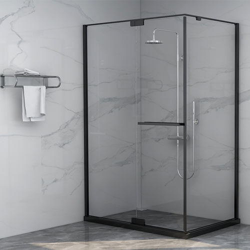 Box doccia in vetro - HJL5801 - Huida Sanitary Ware Co., Ltd. - in acciaio inossidabile / battente / rettangolare