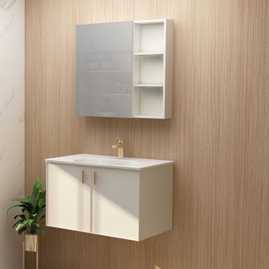 Mobile da bagno contemporaneo - HFL0603-8156NC - Huida Sanitary Ware Co., Ltd. - per uso residenziale / in legno / in alluminio