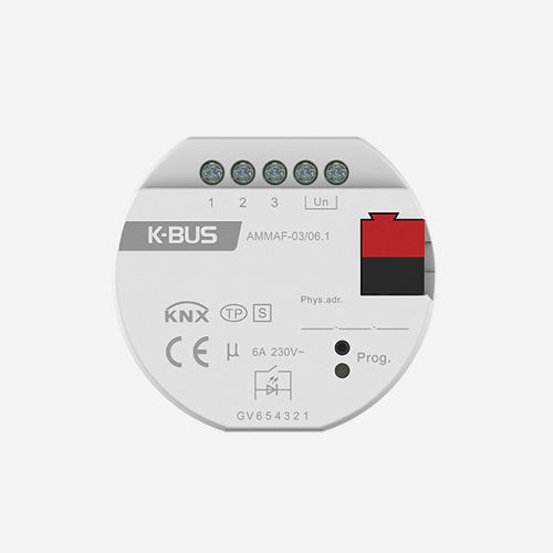 Attuatore di commutazione per sistema domotico - AMMAF-03/06.1 - Guangzhou Video-Star Intelligent Corp., Ltd - KNX / su guida DIN / per uso residenziale