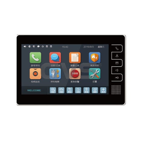 Videocitofono nero - H-IS11-B - Guangzhou Video-Star Intelligent Corp., Ltd - residenziale / da parete / da interno