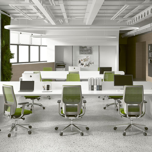 Sedia da ufficio contemporanea - Hi Chair - Foshan Orcco Furniture Co., Ltd. - da interno / in rete / con base in alluminio levigato
