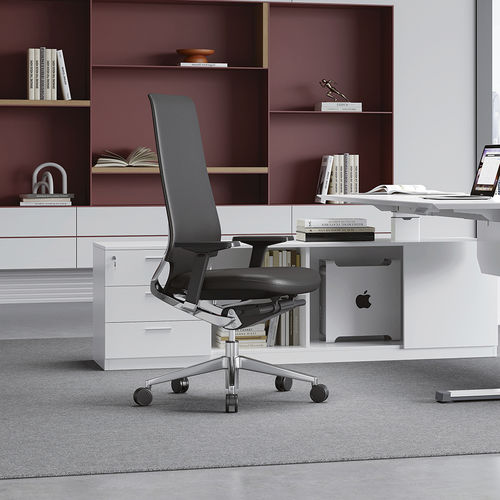 Sedia da ufficio contemporanea - Arco - Foshan Orcco Furniture Co., Ltd. - da interno / in pelle / con base in alluminio levigato