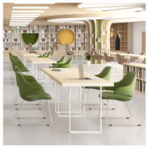 Sedia contemporanea - Yi  - Foshan Orcco Furniture Co., Ltd. - da interno / in tessuto / con supporto in acciaio
