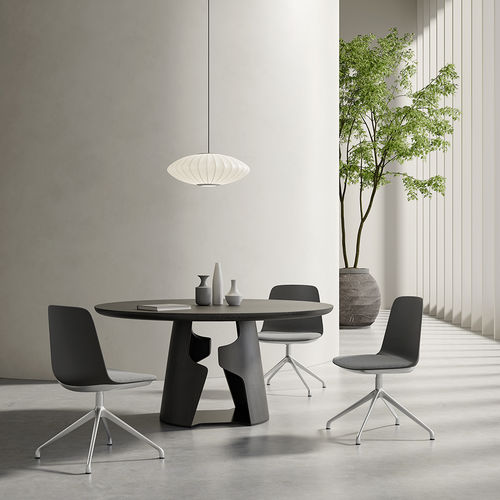 Sedia visitatore design originale - Lola 04-A0 - Foshan Orcco Furniture Co., Ltd. - da interno / in polipropilene / in pelle