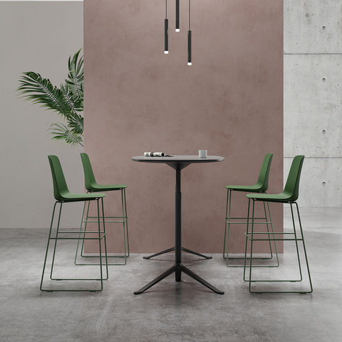 Sedia alta contemporanea - Lola 1.0 - Foshan Orcco Furniture Co., Ltd. - da interno / in plastica / con supporto in acciaio