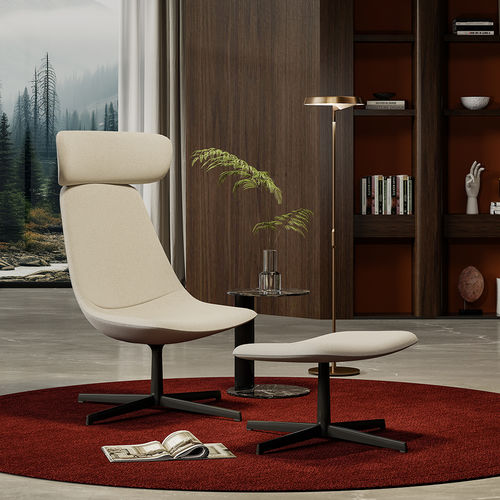 Poltrona design organico - Lola 70A - Foshan Orcco Furniture Co., Ltd. - in tessuto / in espanso / in alluminio