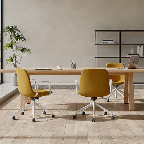 Sedia da ufficio design - Lola 54C-07  - Foshan Orcco Furniture Co., Ltd. - da interno / in tessuto / in alluminio lucido