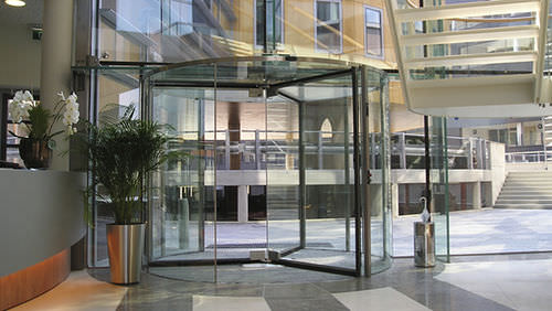 Porta d'ingresso - CRYSTAL TOURNIKET (MANUAL) - Boon Edam - in vetro / battente / vetrata