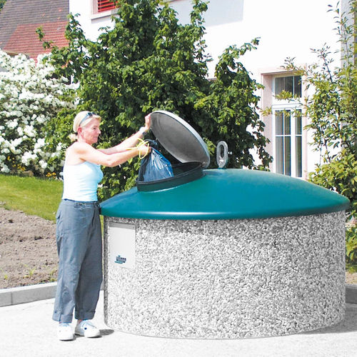 Portarifiuti contenitore - CUPOLA - Villiger Entsorgungssysteme AG - da incasso / in acciaio / in calcestruzzo