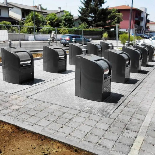 Portarifiuti contenitore - Marino - Villiger Entsorgungssysteme AG - in acciaio inossidabile / con coperchio / da esterno