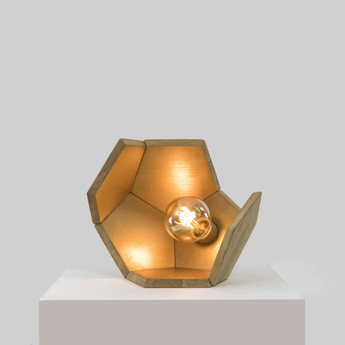 Lampada da riuso creativo (upcycling) - BOIS NATUREL OR DOD 03 - DOD - da tavolo / in legno / contemporanea