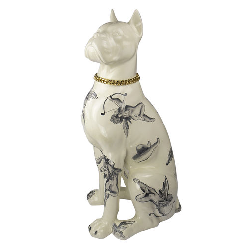 Scultura in ceramica - BOXER  - Hommés Studio - da esterno / contract / bianca