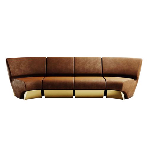 Divano modulare - GYVATÉ MODULAR SOFA - Hommés Studio - a semicerchio / contemporaneo / in velluto