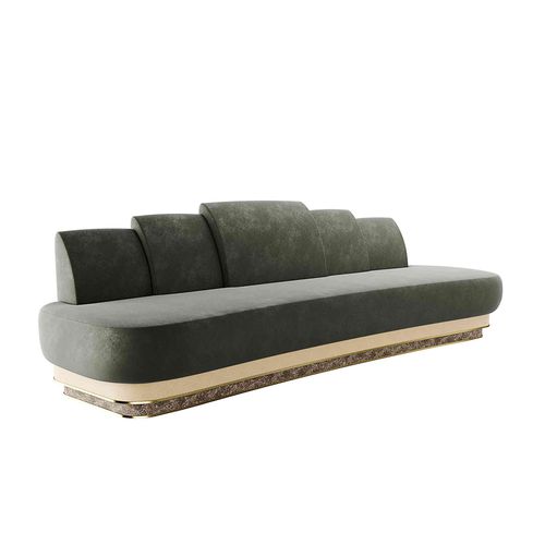 Divano contemporaneo - KARA - Hommés Studio - in pelle / personalizzabile / fatto a mano