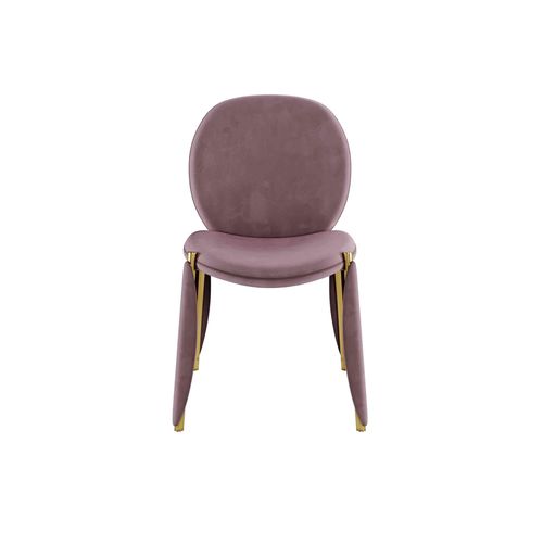 Sedia contemporanea - MANTIS  - Hommés Studio - da interno / in velluto / con supporto in ottone lucido