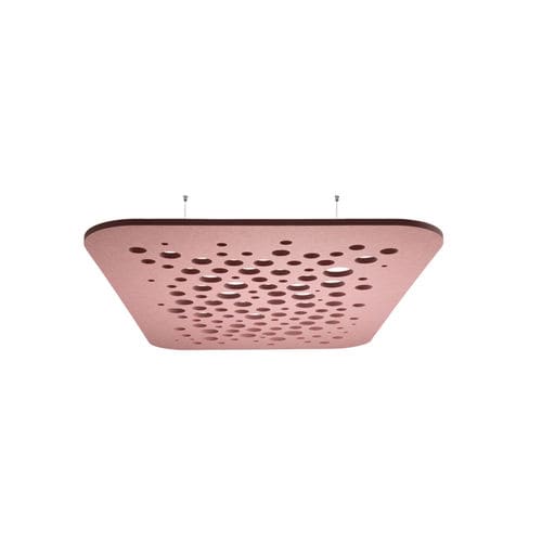 Pannello acustico per soffitto - BUBBLES - Impact Acoustic - in PET / rettangolare / aspetto legno
