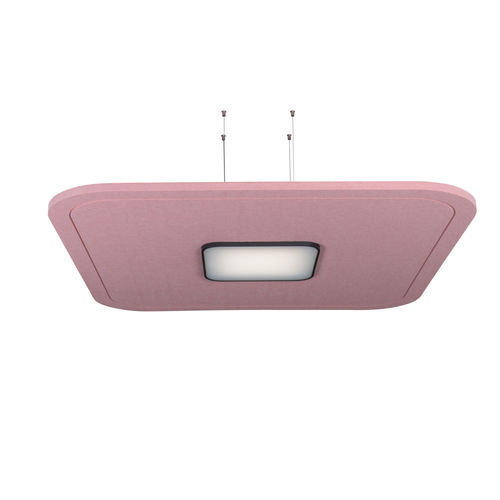 Lampada a sospensione - TETRA - Impact Acoustic - in plastica / in PET / contemporanea