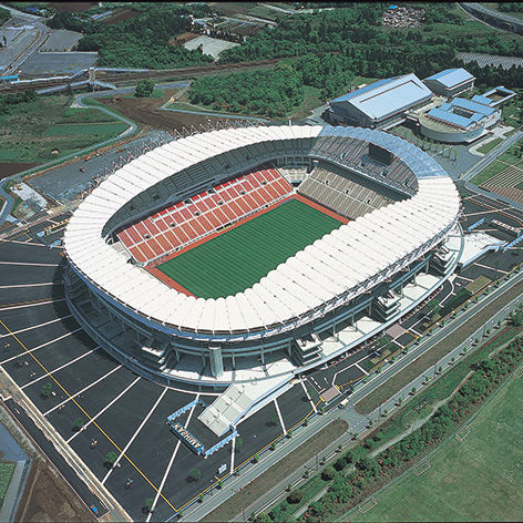 Membrana architettonica in tessuto - FGT-800(KASHIMA SOCCER STUDIUM) - Chukoh Chemical Industries,Ltd. - in fibra di vetro / in fluoropolimero / in tessuto di vetro rivestito PTFE