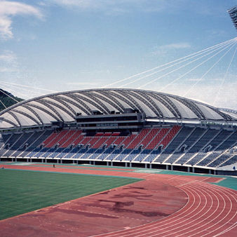 Membrana architettonica in tessuto - FGT-800(TRACK AND FIELD SPORTS PLACE AT KUMAMOTO) - Chukoh Chemical Industries,Ltd. - in fibra di vetro / in fluoropolimero / PTFE