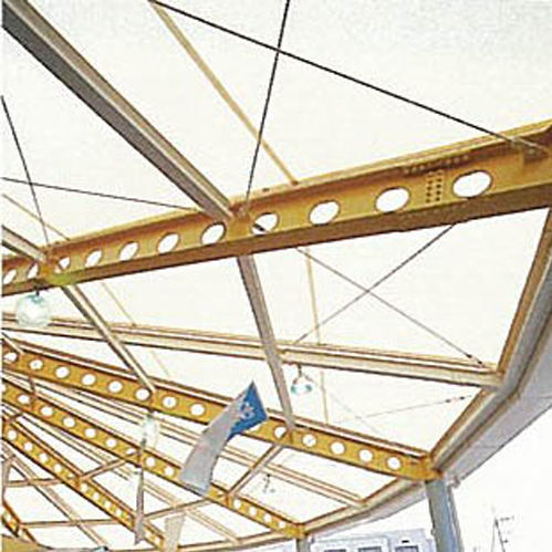 Membrana architettonica in tessuto - FGT-800(DRIVE-IN HASHIDATE） - Chukoh Chemical Industries,Ltd. - in fluoropolimero / PTFE / in tessuto di vetro rivestito PTFE