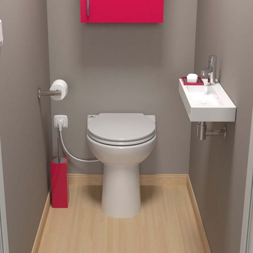 WC da appoggio - Sanicompact 43 - SFA Group - in ceramica / per uso residenziale / contract