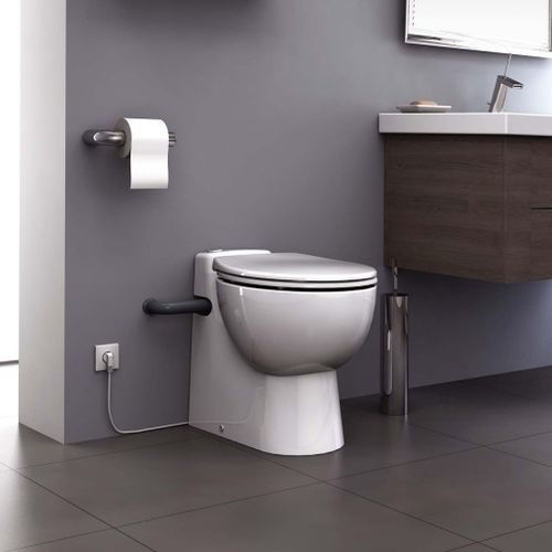 WC da appoggio - Sanicompact Pro - SFA Group - in ceramica / per uso residenziale / ovale