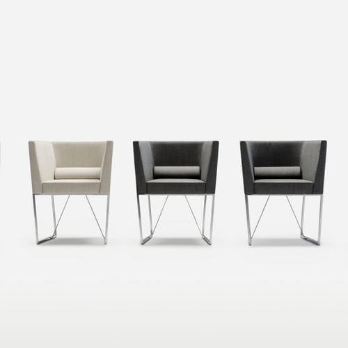 Sedia contemporanea - Zone - Perobell s.l. - da interno / in tessuto / con supporto in acciaio