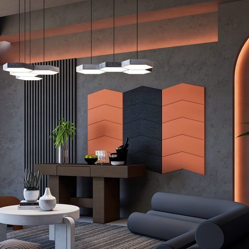 Pannello acustico per muro - MOSAIC - The Acoustics Company SAS - in PET / in tessuto / geometrico