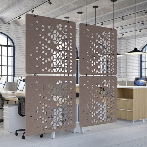 Pannello acustico sospeso - VIBE SCREEN MINI - The Acoustics Company SAS - per pannello divisorio / in PET / quadrato