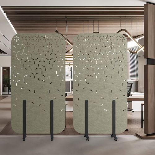 Pannello acustico mobile - TROY - The Acoustics Company SAS - autoportante / in PET / aspetto tessuto