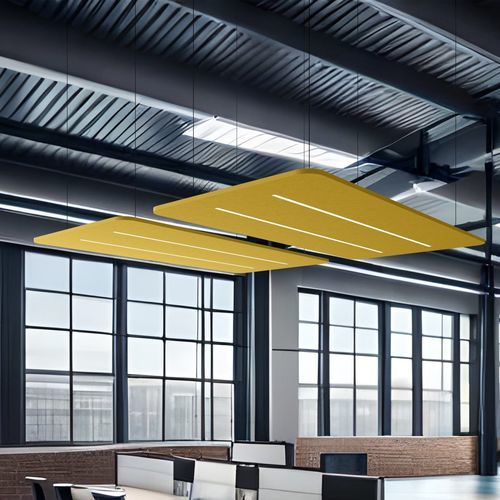 Pannello acustico per soffitto - LUME - The Acoustics Company SAS - in PET / in fibra di poliestere / rettangolare