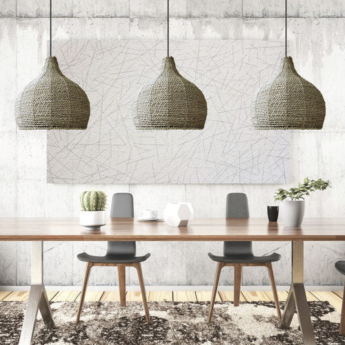 Lampada a sospensione - ISTANBUL  - My Bali Living - in tessuto / in rattan / in legno