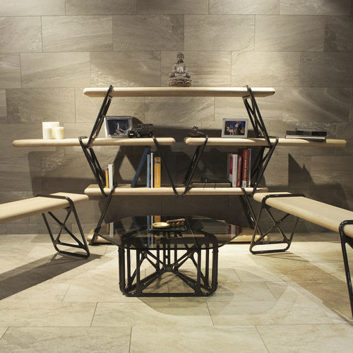 Scaffale portariviste - RIGG GRAND - ALVARAE Design Studio - contemporaneo / in legno / in alluminio