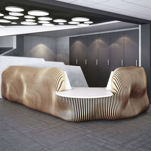 Banco reception d'angolo - Akabe - MyWoodream - in legno