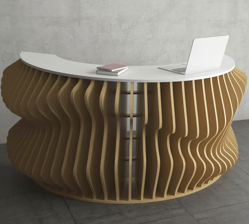 Banco reception a semicerchio - Colin - MyWoodream - in legno