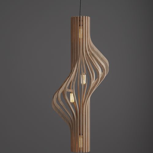 Lampada a sospensione - Aurora - MyWoodream - in legno / contemporanea / con cavo