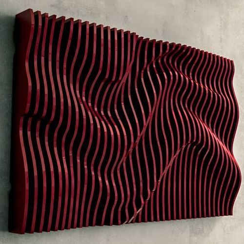Pannello decorativo in legno compensato - Leto - MyWoodream - da parete / 3D / a rilievo