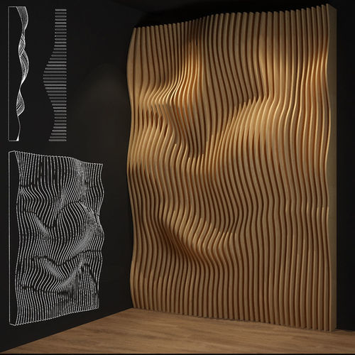Pannello decorativo in legno compensato - Boule - MyWoodream - da parete / 3D / a rilievo