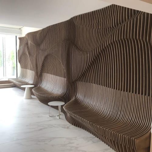 Pannello decorativo in legno compensato - Augustina - MyWoodream - da parete / 3D / a rilievo