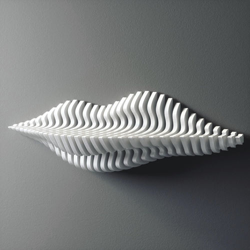Scultura in legno - Stelly - MyWoodream - da parete / bianca / contemporanea