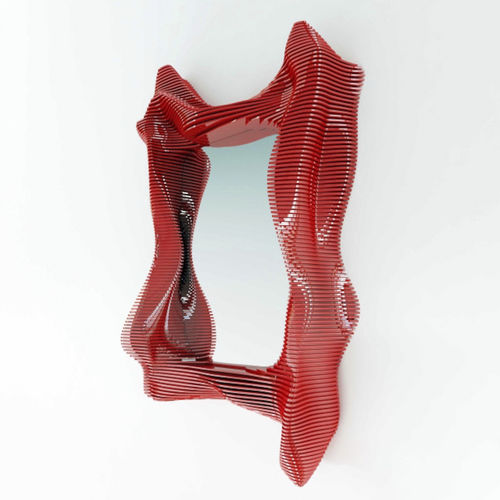 Scultura in legno - Mira - MyWoodream - da parete / contract / rossa